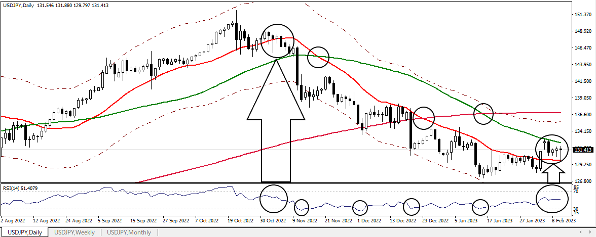 USDJPY D 20230210