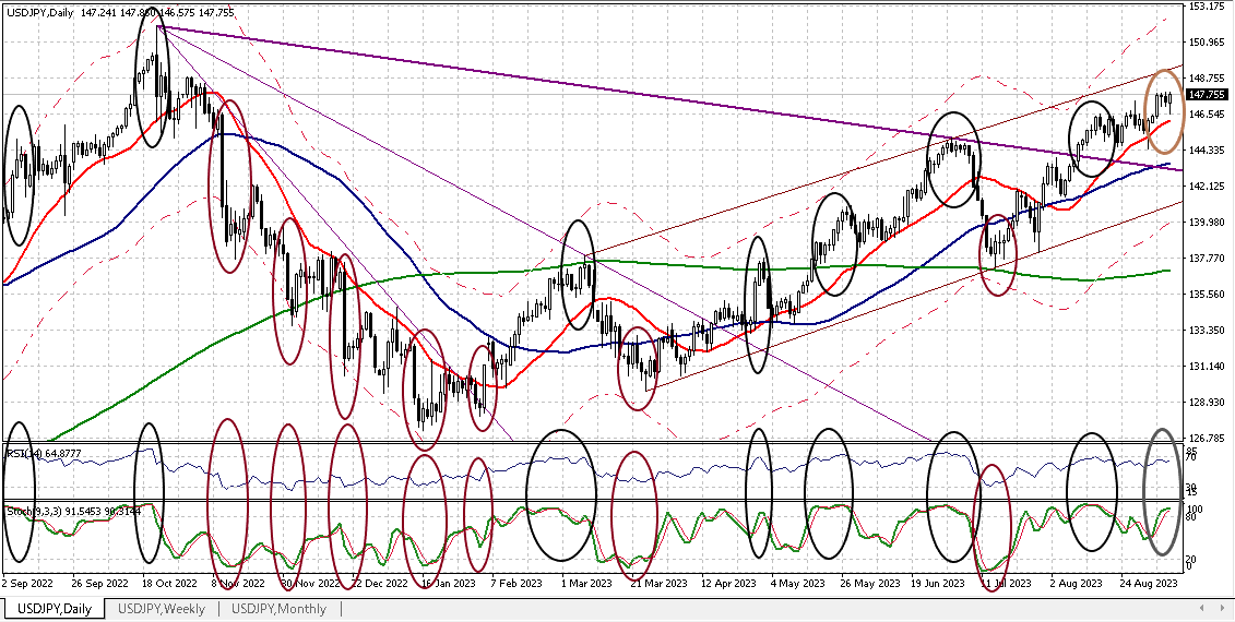 USDJPY D 20230908