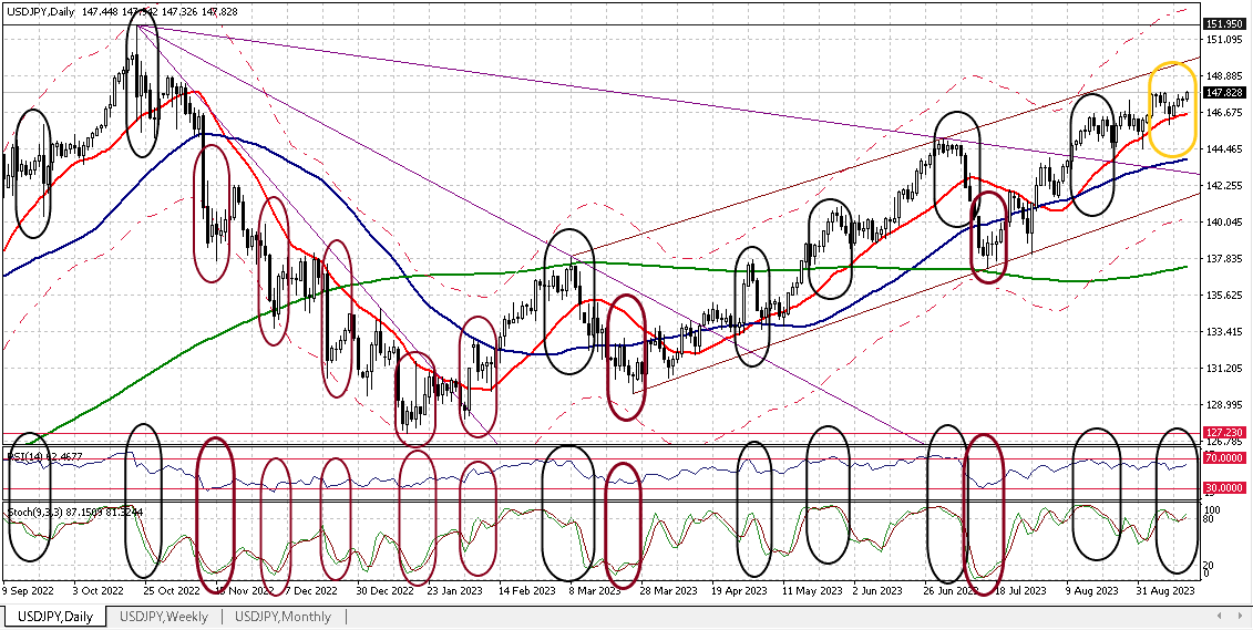 USDJPY D 20230915