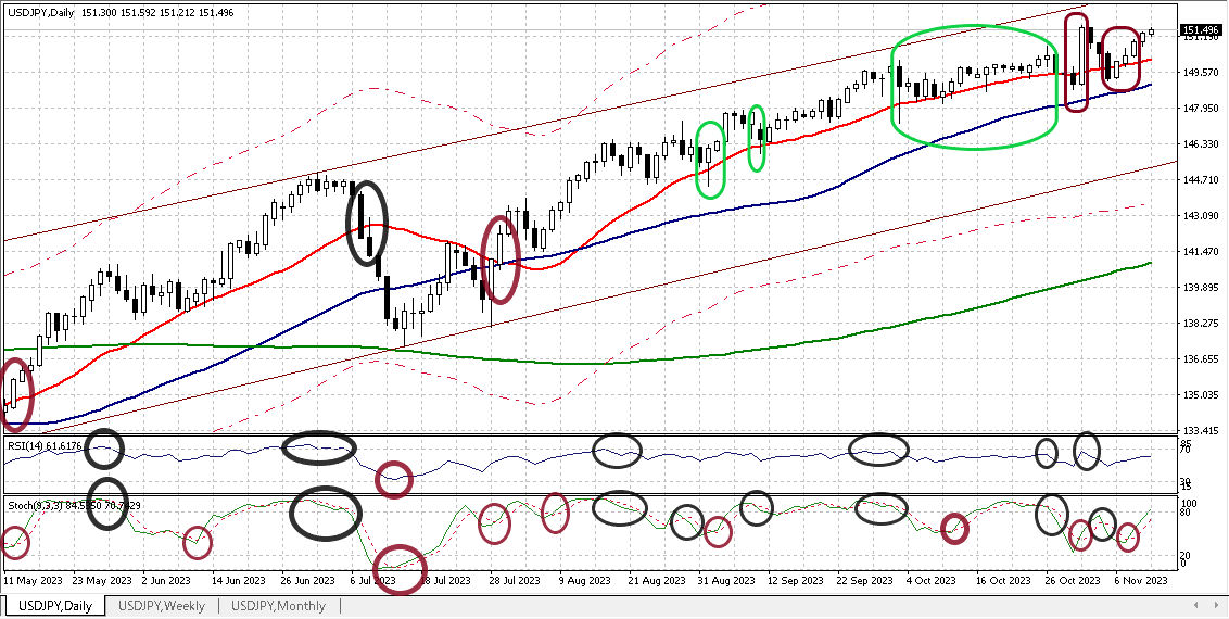 USDJPY D 20231113