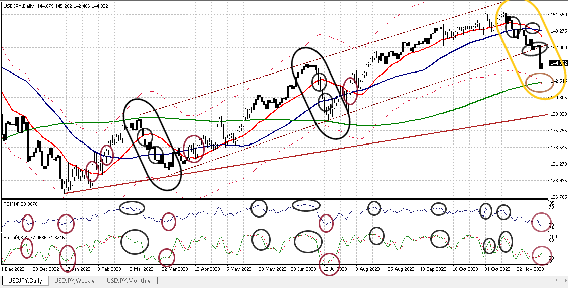 USDJPY D 20231208